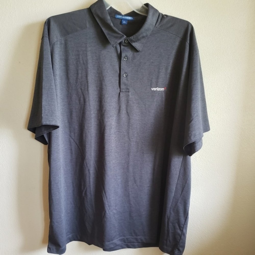 NWOT Verizon Grey Short Sleeve Polo Men